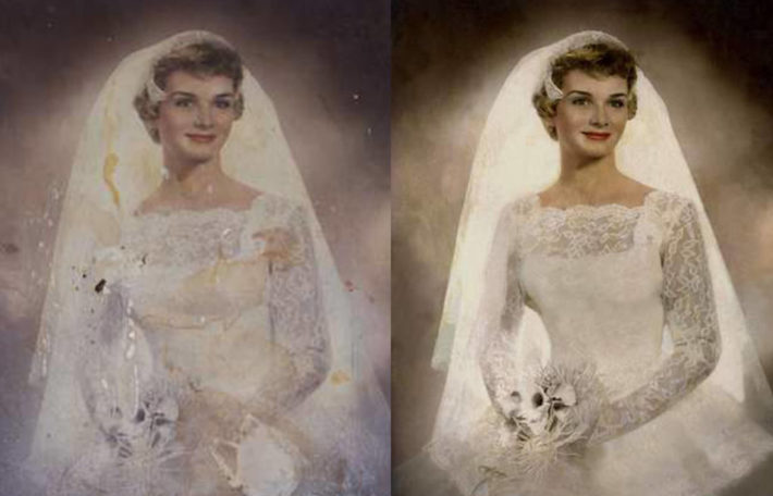 Wedding photo restoration