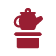 red tea pot icon