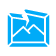 blue broken frame icon