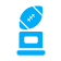 blue sports trophy icon