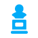 blue bust icon