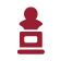 red bust icon