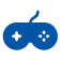 blue game controller icon