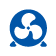 blue fan icon