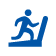 blue treadmill icon