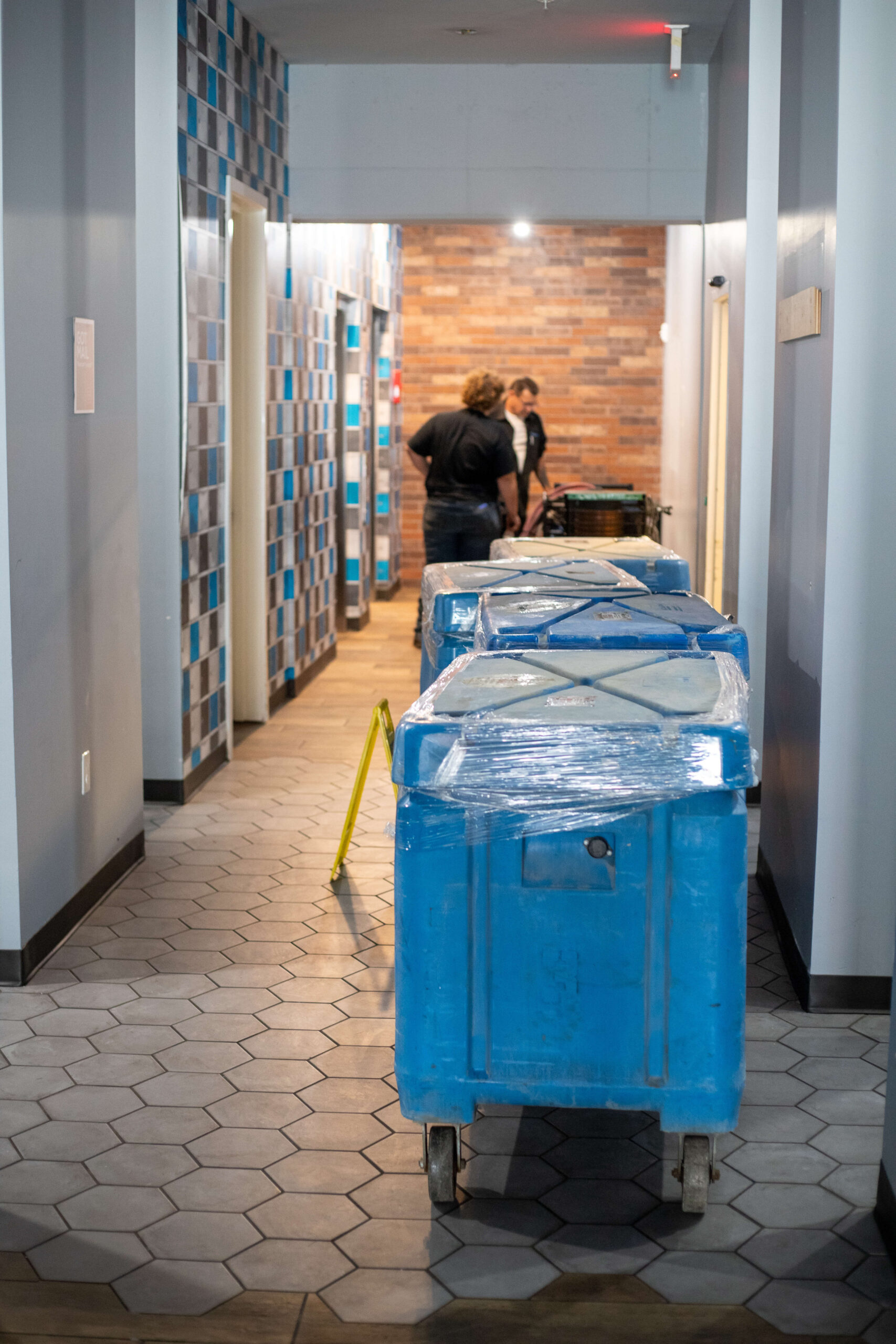 Prism Specialties crew mobilizing equipment to a Columbus area facility for industrial cleaning