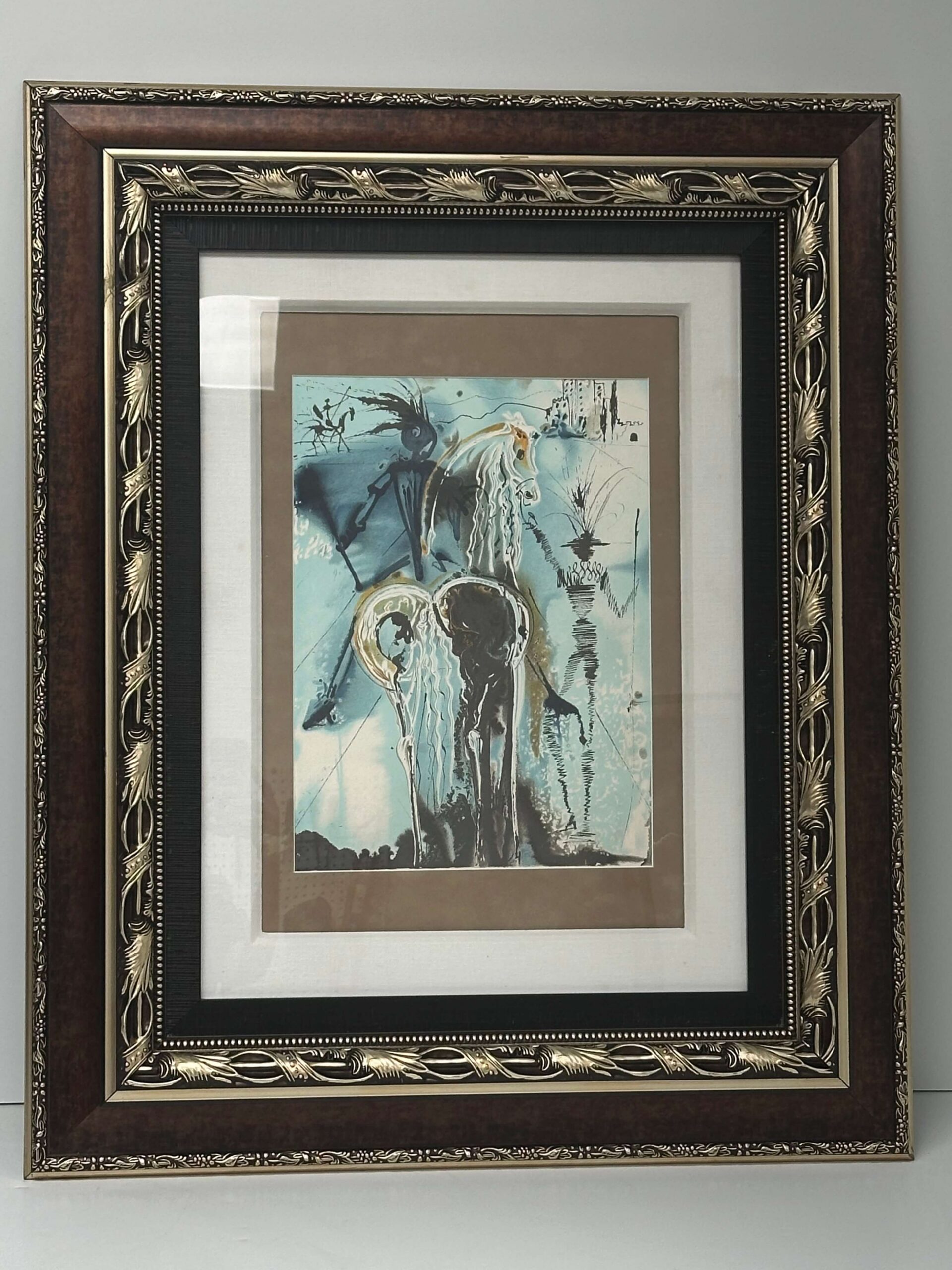 Framed artwork after professional restoration and custom framing by Prism Specialties Columbus